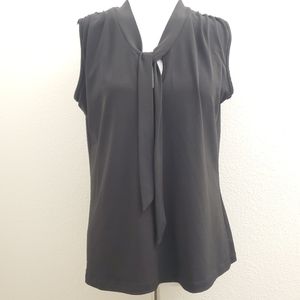 Saint Tropez West Sleeveless Tie Front Top T69